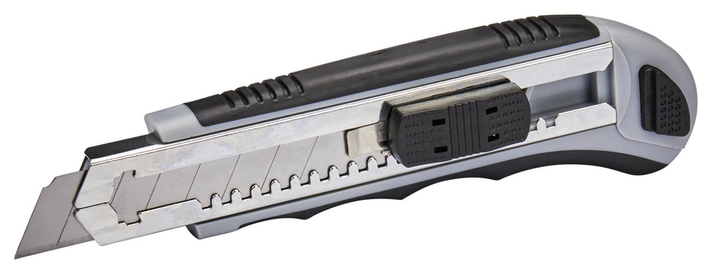 Corta Cartón / Cuchillo Cartonero + 7 Hojas de repuesto (Gris) Makita - Herram.cl