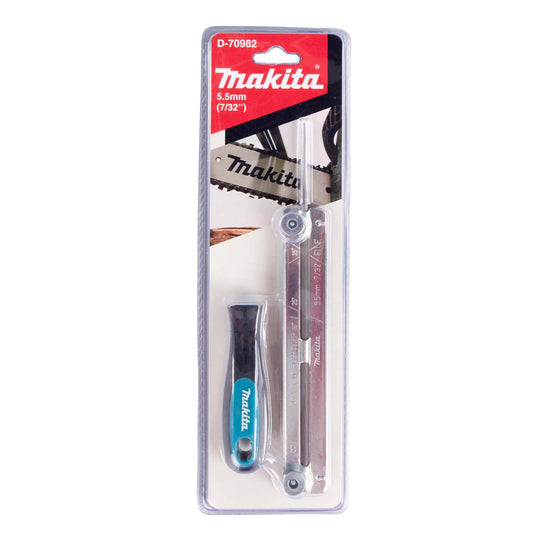 Set de lima redonda 5.5mm (7/32'') con guía y mango - Makita - Herram.cl