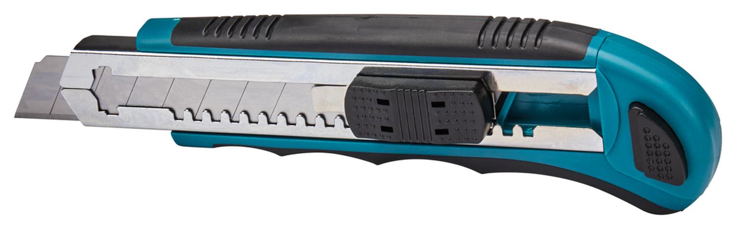 Corta Cartón / Cuchillo Cartonero + 7 Hojas de repuesto (Verde) Makita - Herram.cl