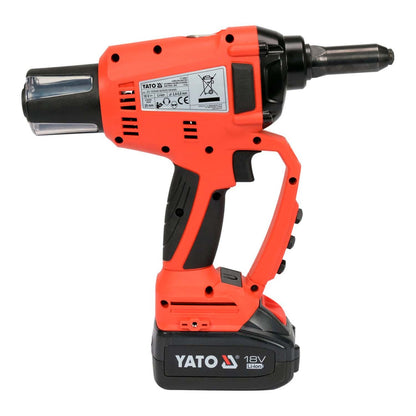 Remachadora inalámbrica 18 V 2,4 - 5mm 1 Bat. 3 Ah - Yato - Herram.cl