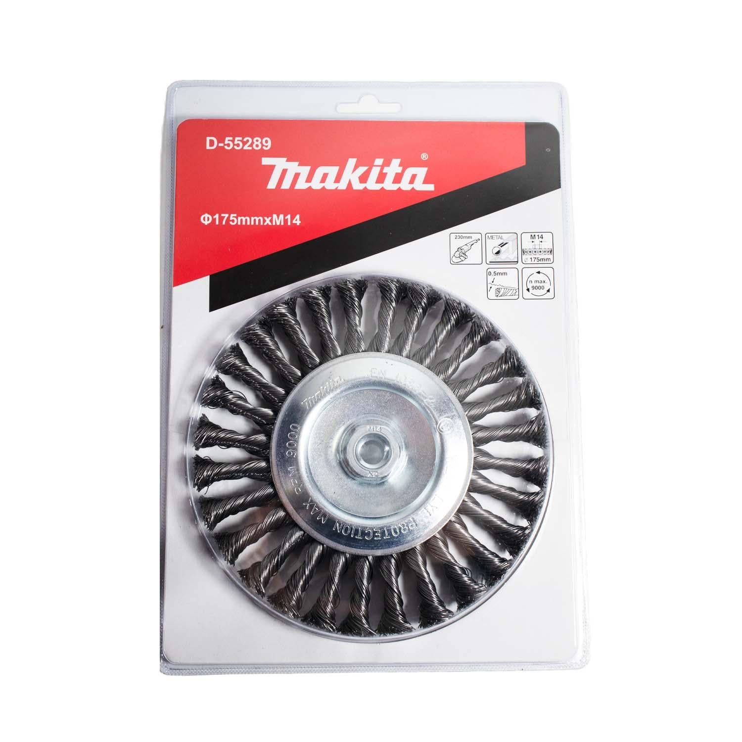 Grata Circular Plana Acero Trenzado 175x0,5mm / M14 - Makita - Herram.cl