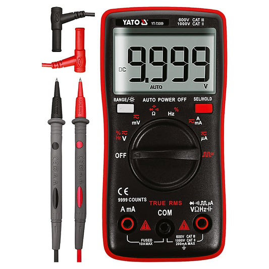 Multímetro Digital YATO TRUE RMS Autorango LCD YT-73089 - Herram.cl