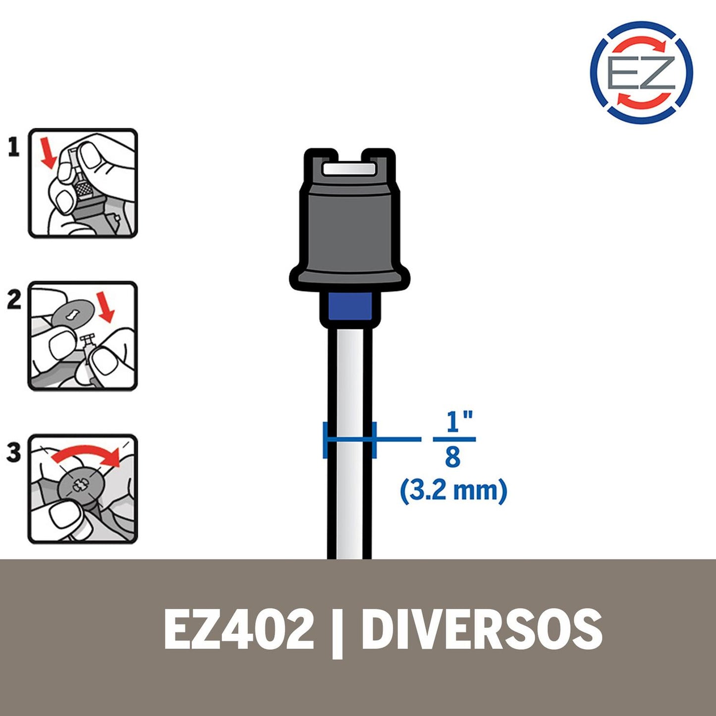 Mandril EZ Lock (EZ402) - Dremel - Herram.cl
