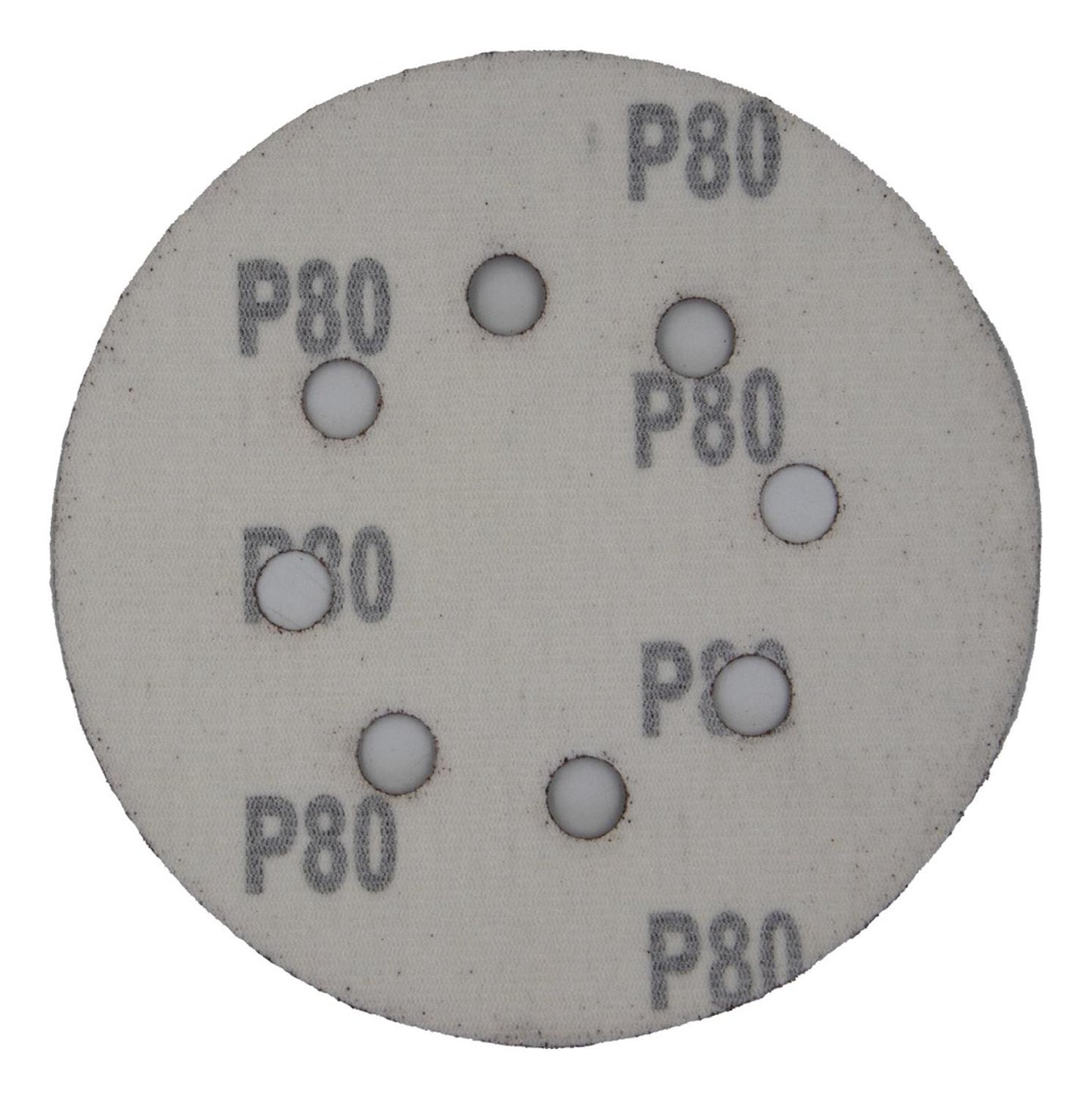 Pack 5 Discos De Lija Con Velcro 5'' (125mm) G80 - Nexxo - Herram.cl