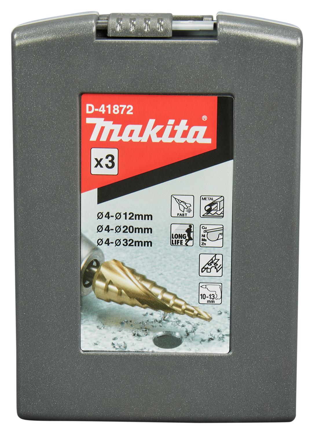 Set Brocas Escalonadas Espiral Titanium 3 PZAS. - Makita - Herram.cl