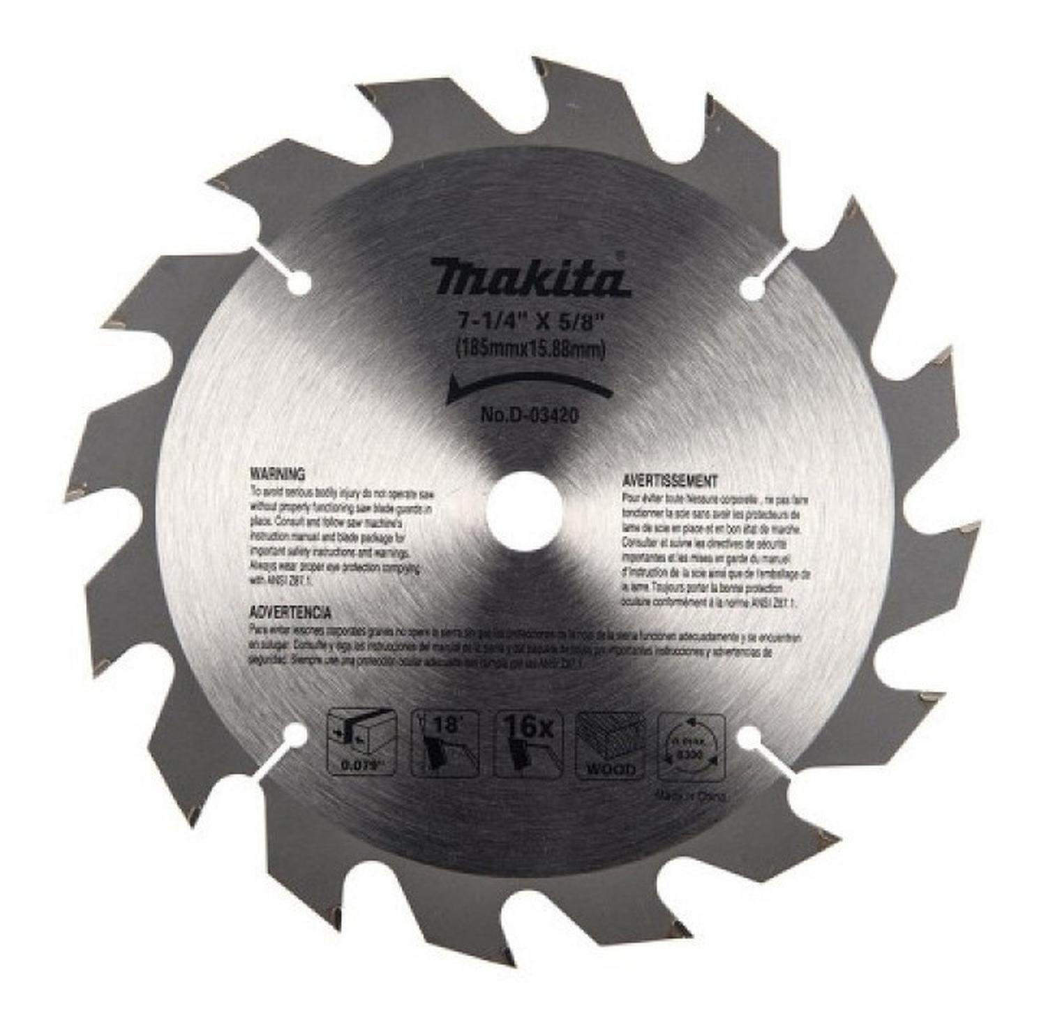 Disco Sierra Circular Makita 7 1/4'' 16 Dientes - Makita - Herram.cl
