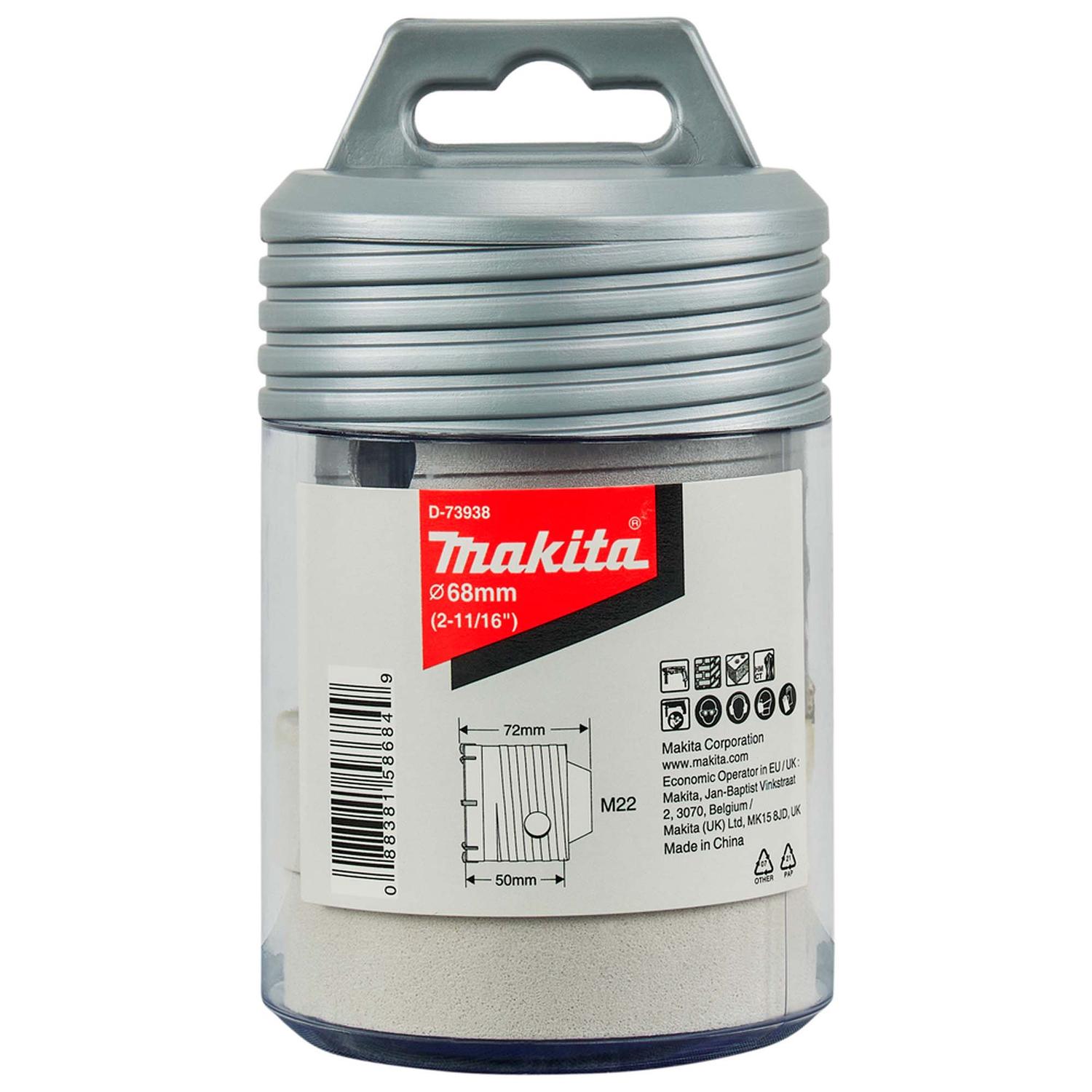 Broca Corona 68x72mm Toma M22 - Makita - Herram.cl