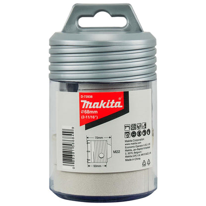 Broca Corona 68x72mm Toma M22 - Makita - Herram.cl