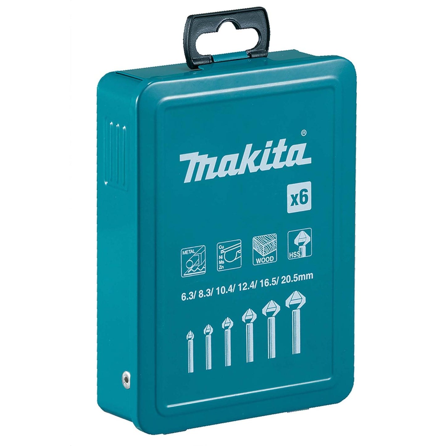 Juego De Avellanadores HSS 6.3 - 20.5mm / 6 Pzas. - Makita - Herram.cl