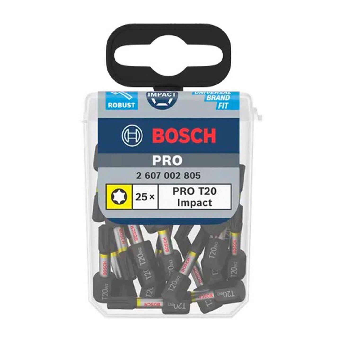 Puntas PRO Impact T20x25mm 25 Pzas - Bosch - Herram.cl