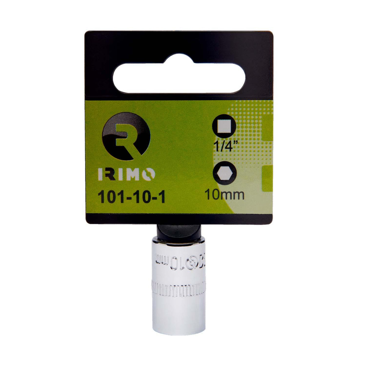 Dado Hexagonal IRIMO 1/4'' 10mm CrV Cromado - Herram.cl