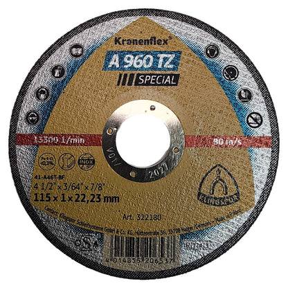 Disco de Corte Inox A 960 TZ 4 - 1/2'' x 1mm - Klingspor - Herram.cl