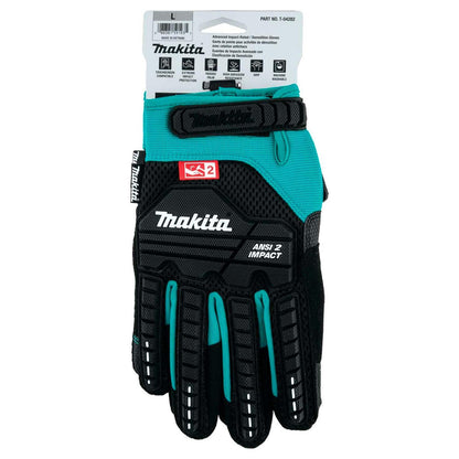 Guantes Impacto Makita T-04282 Demolición Pro L ANSI2 - Herram.cl