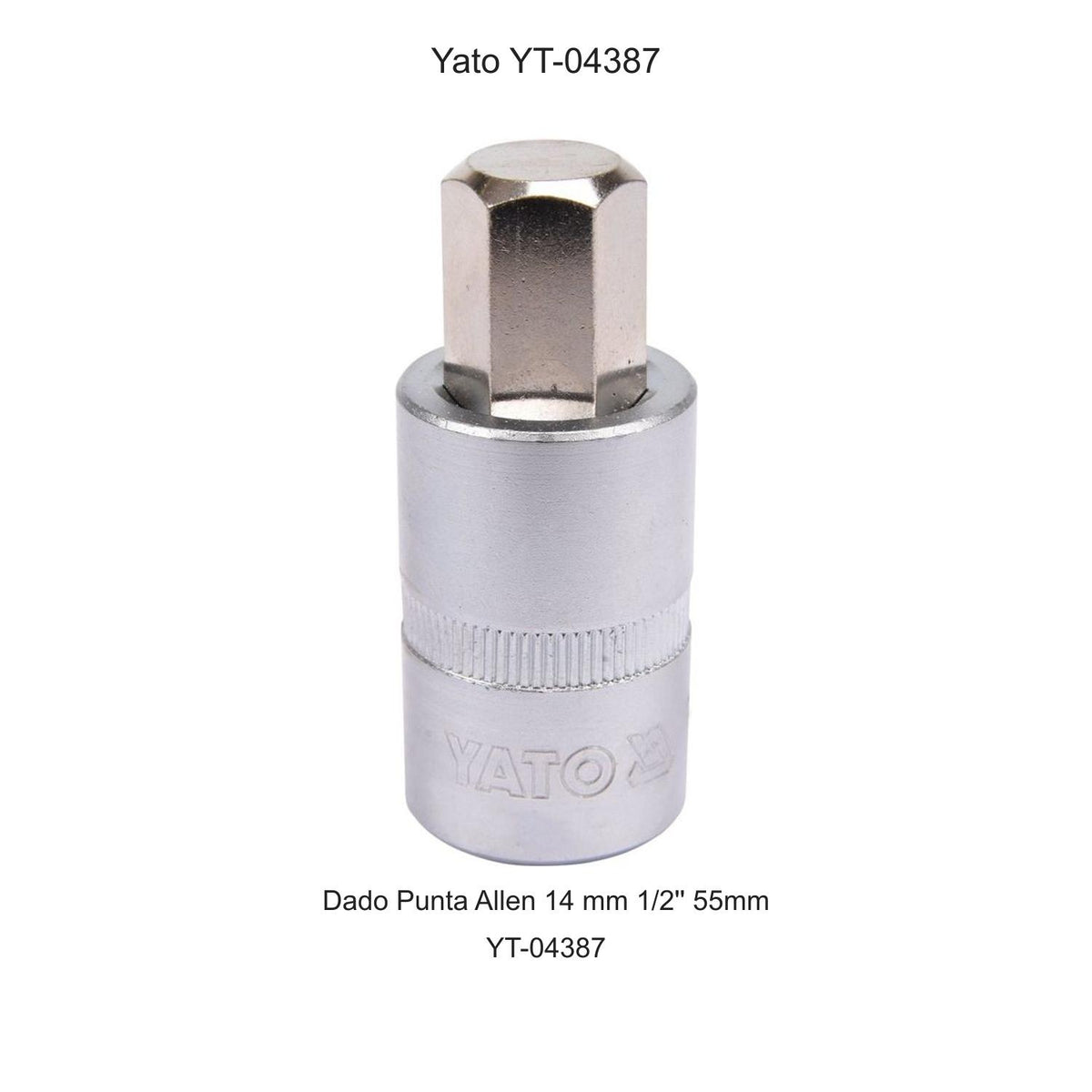 Dado Punta Allen 14 mm 1/2'' 55mm Yato YT-04387 - Herram.cl