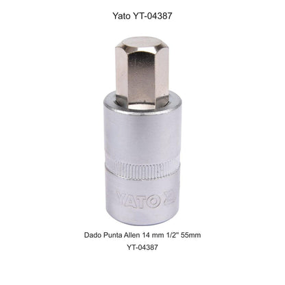 Dado Punta Allen 14 mm 1/2'' 55mm Yato YT-04387 - Herram.cl
