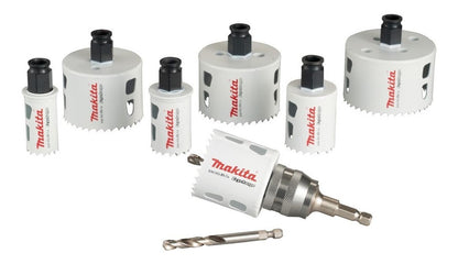 Set 9 Piezas Sierra Copa Ezychange Bi - metal HSS 8% Co Makita - Herram.cl