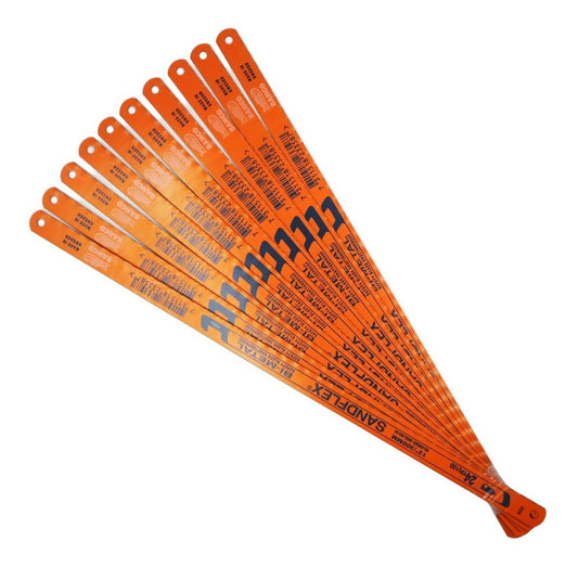 10 Hojas De Sierra Bi - metal Sandflex 12'' - 24 Dientes - Bahco - Herram.cl