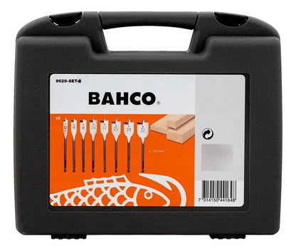 Juego de brocas planas para madera (12 - 32mm) - 8 Pzas - Bahco - Herram.cl