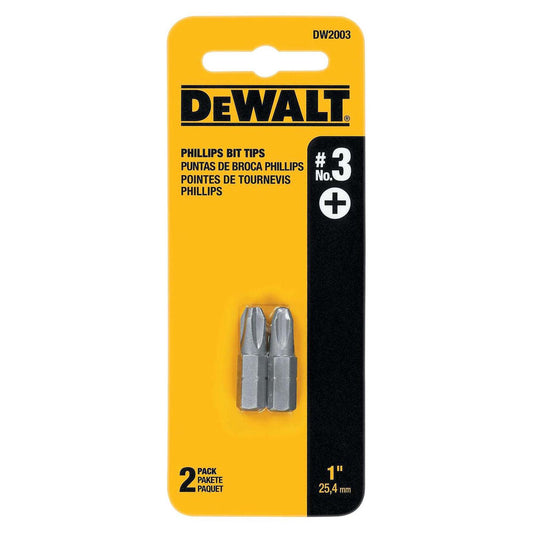 Punta de atornillar PH3x1'' (25,4mm) 2 Pzas - DeWALT - Herram.cl