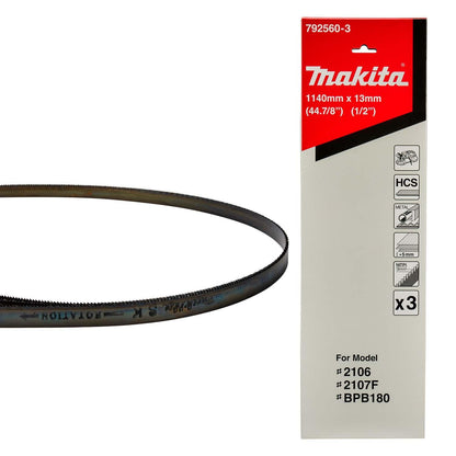 Hojas de Sierra Cinta HCS 1.140x13mm 14 TPI 3 pzas - Makita - Herram.cl