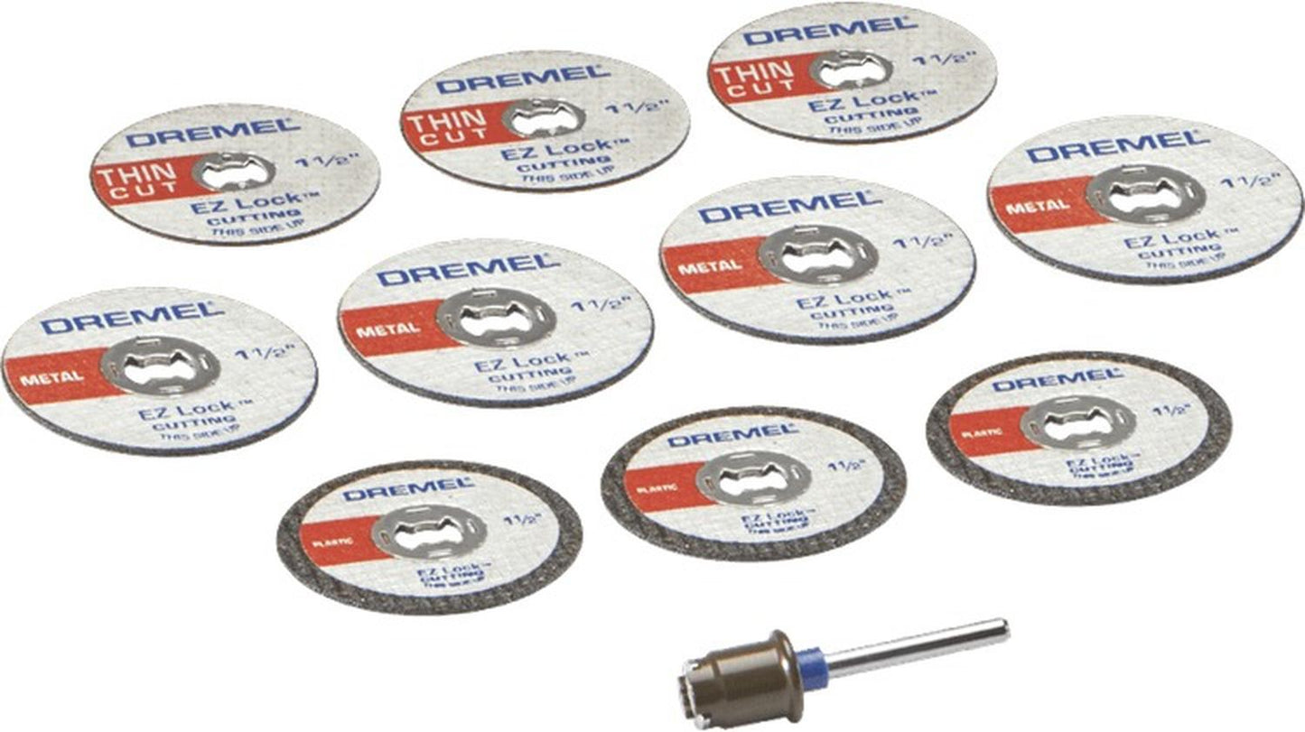 Micro Kit Discos de Corte EZ - LOCK (EZ728) 11 PZAS - Dremel - Herram.cl
