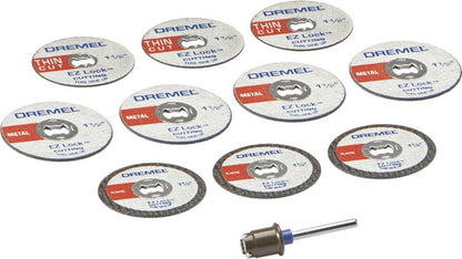 Micro Kit Discos de Corte EZ - LOCK (EZ728) 11 PZAS - Dremel - Herram.cl