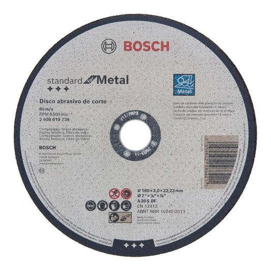 Pack 40 Discos de Corte, Recto 7'' X 7/8'' X 3mm - Bosch - Herram.cl