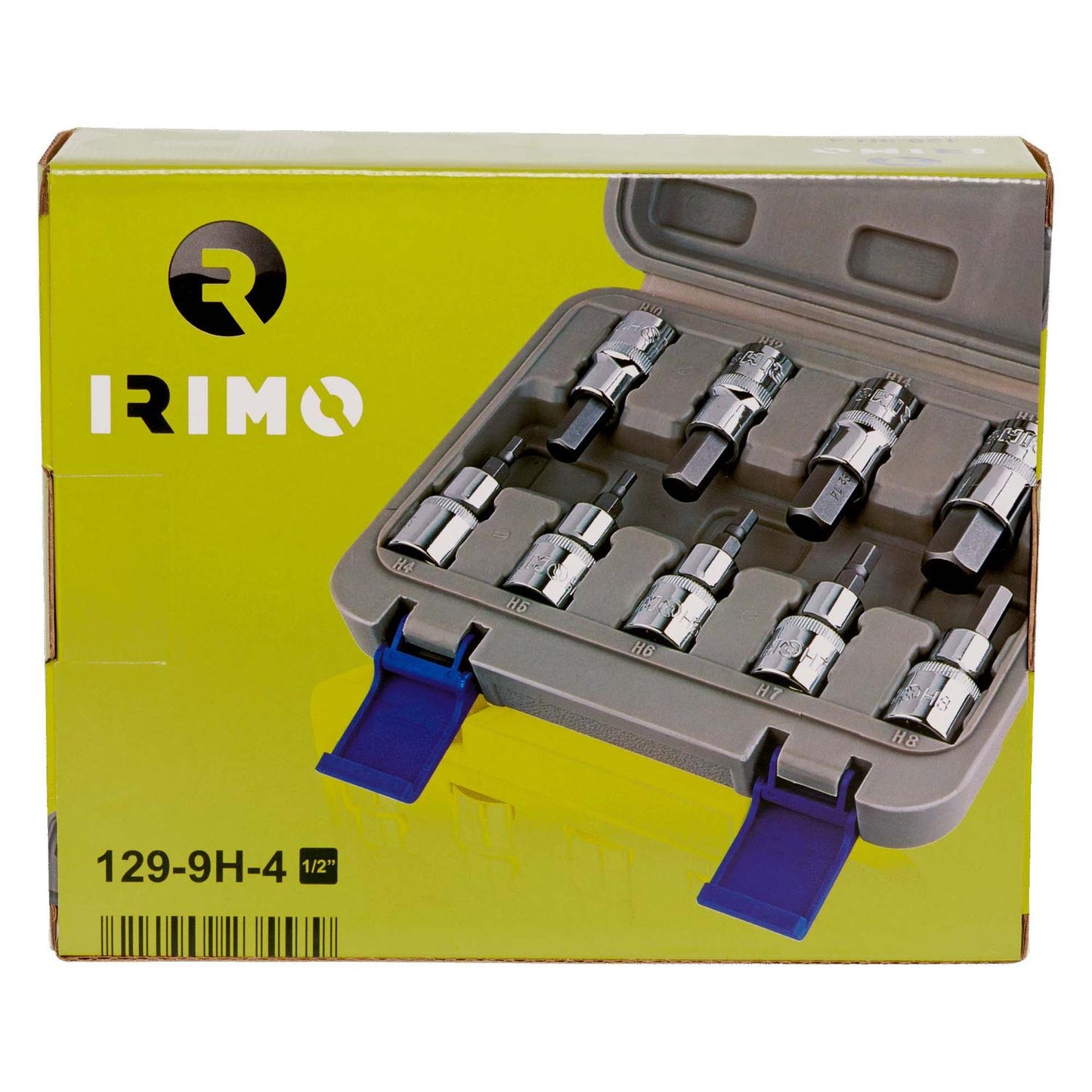 Juego de Dados con punta hexagonales de 1/2'', 9 Pzas - Irimo - Herram.cl