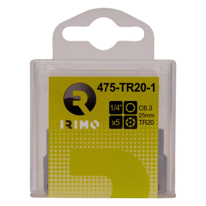 Puntas de Atornillar TR20x25mm 5 Pzas - Irimo - Herram.cl