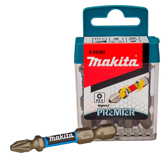 Puntas Impact Premier PZ2 - 50mm 10 Pzas - Makita - Herram.cl