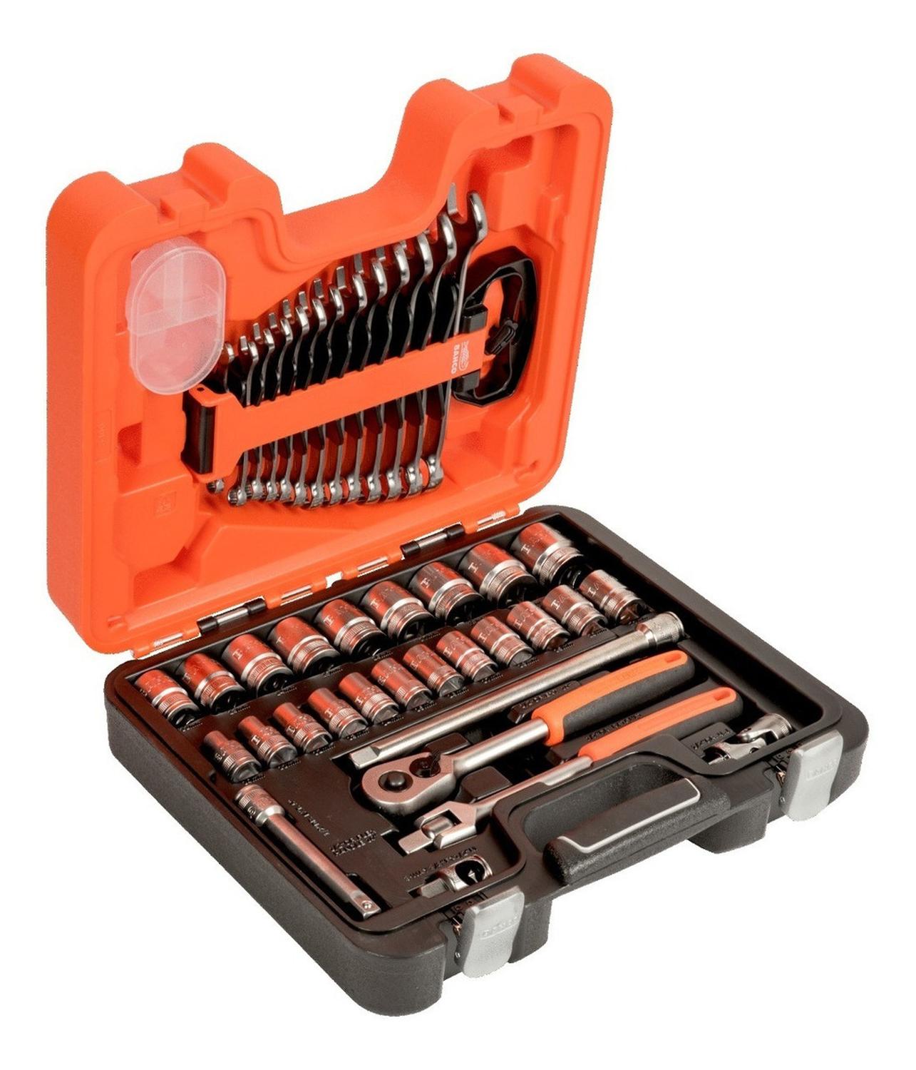 Juego De Dados De 1/2'' + Llaves Combinadas 40 Pzs. Bahco - Herram.cl