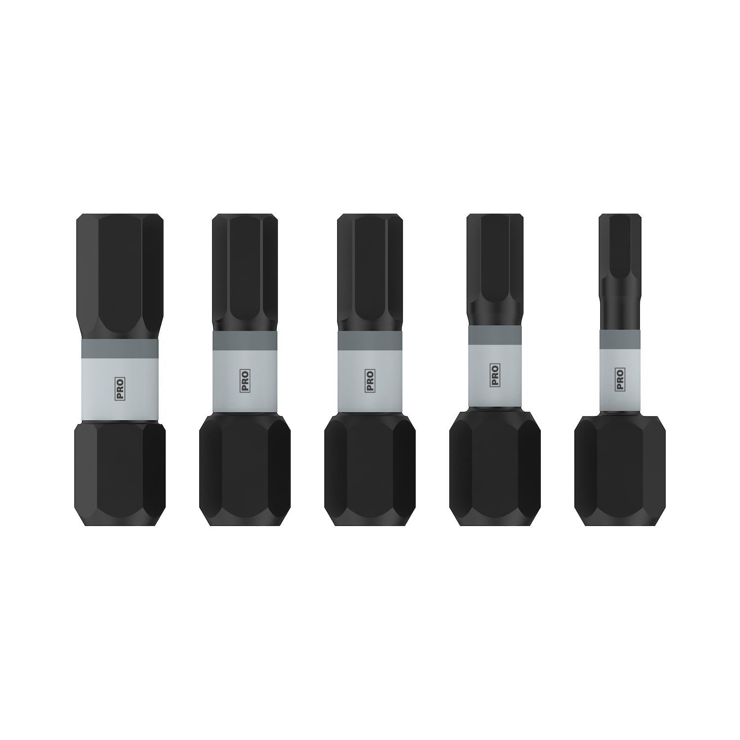 Juego Puntas PRO Impact H3,H4,H5,H6x25mm 5 Pzas - Bosch - Herram.cl