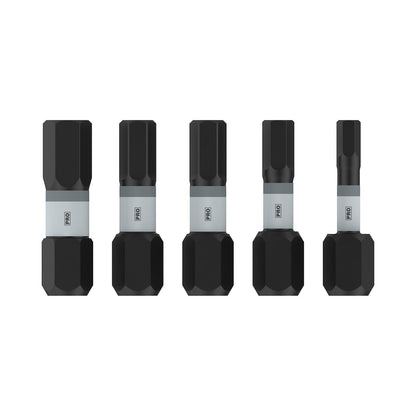 Juego Puntas PRO Impact H3,H4,H5,H6x25mm 5 Pzas - Bosch - Herram.cl