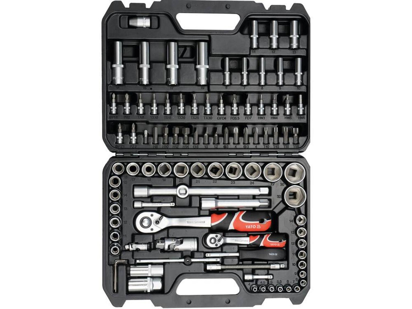 Juego De Dados 1/2'' y 1/4'' 94 Pzas - Yato - Herram.cl