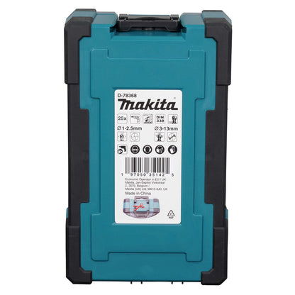 Set Brocas Para Metal HSS - GS (1 - 13mm) 25 Pzas - Makita - Herram.cl