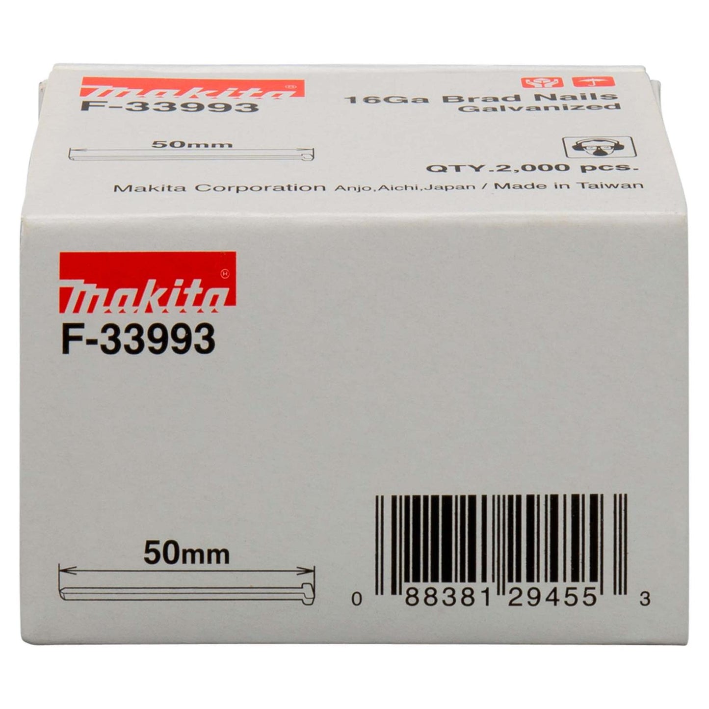 Clavos Puntas F50 Calibre 16 / 2.000 Pzas - Makita - Herram.cl
