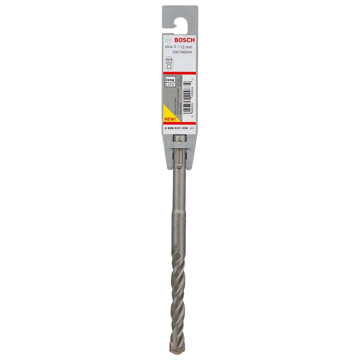 Broca Hormigón Bosch SDS-Plus-3 Ø 12x160mm - Herram.cl