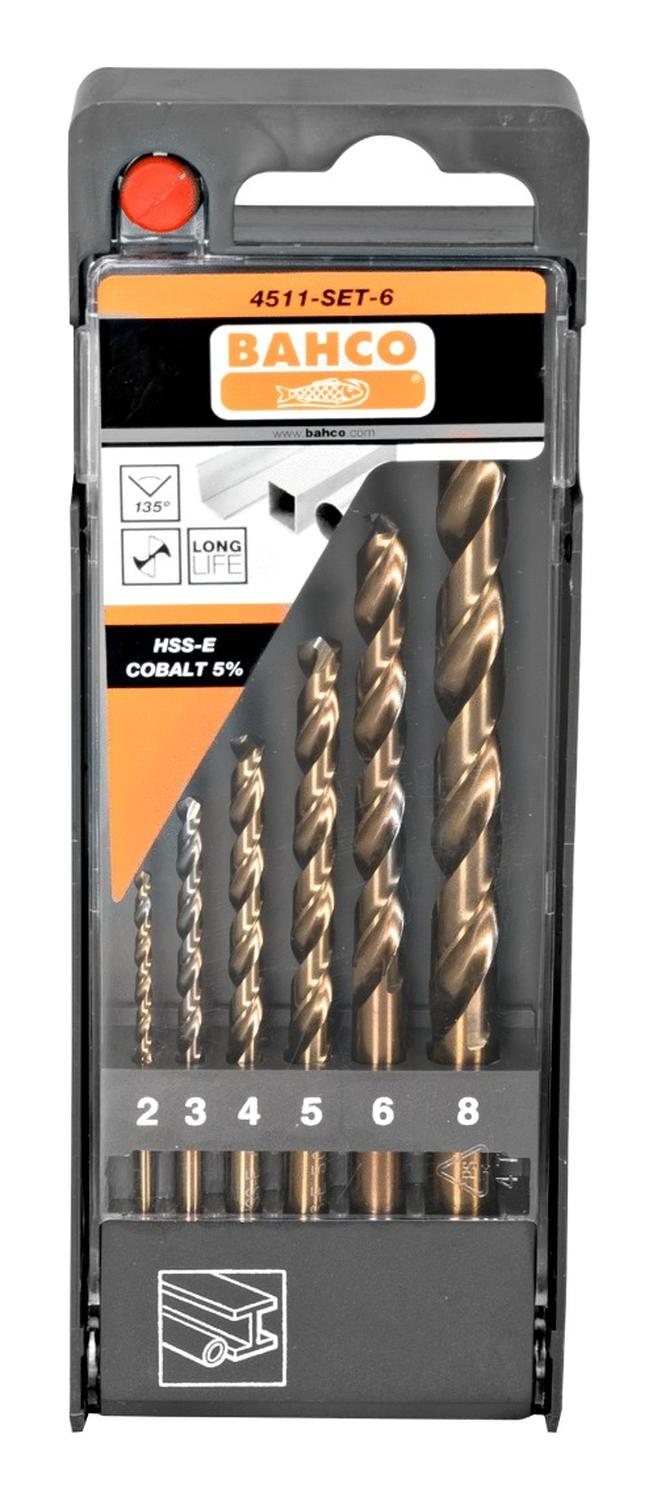 Juego De Brocas Para Metal HSS - E De Cobalto 6 Pzas - Bahco - Herram.cl