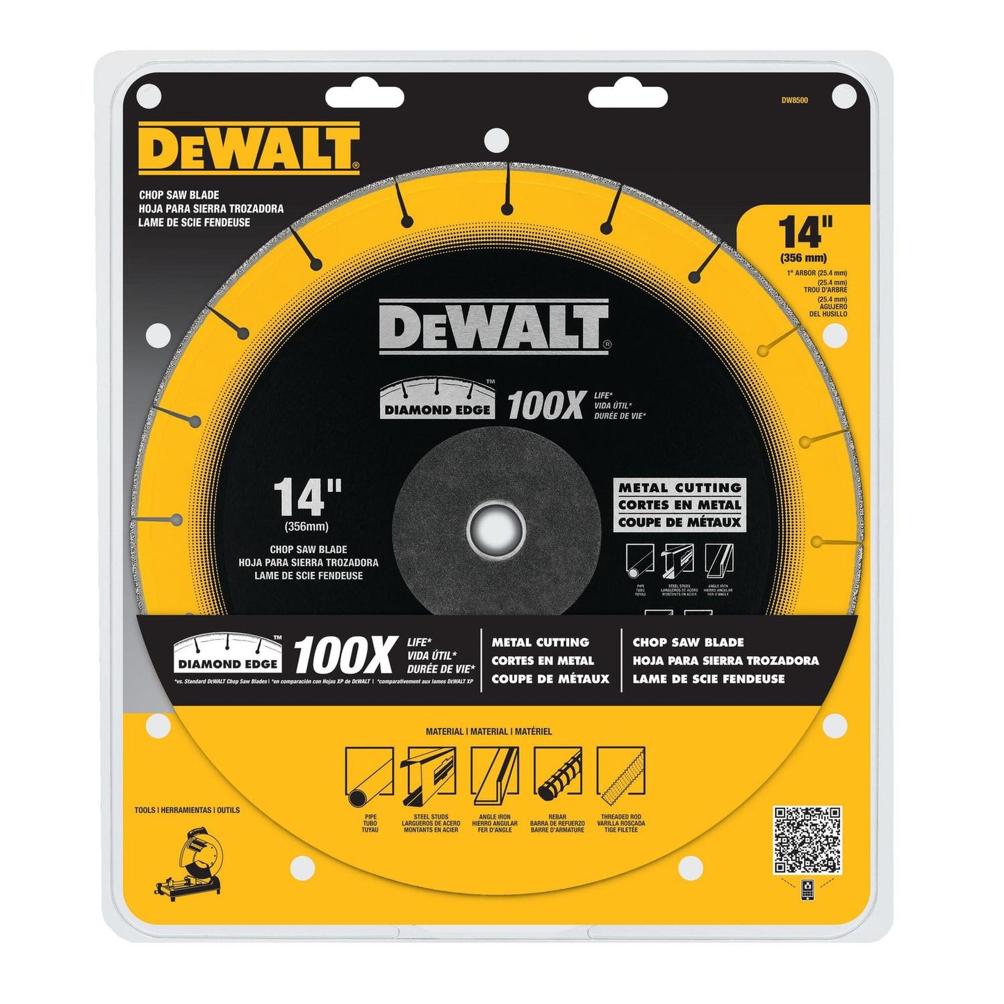 Disco Diamantado EXTREME METAL 14'' Eje 1'' - DeWALT - Herram.cl