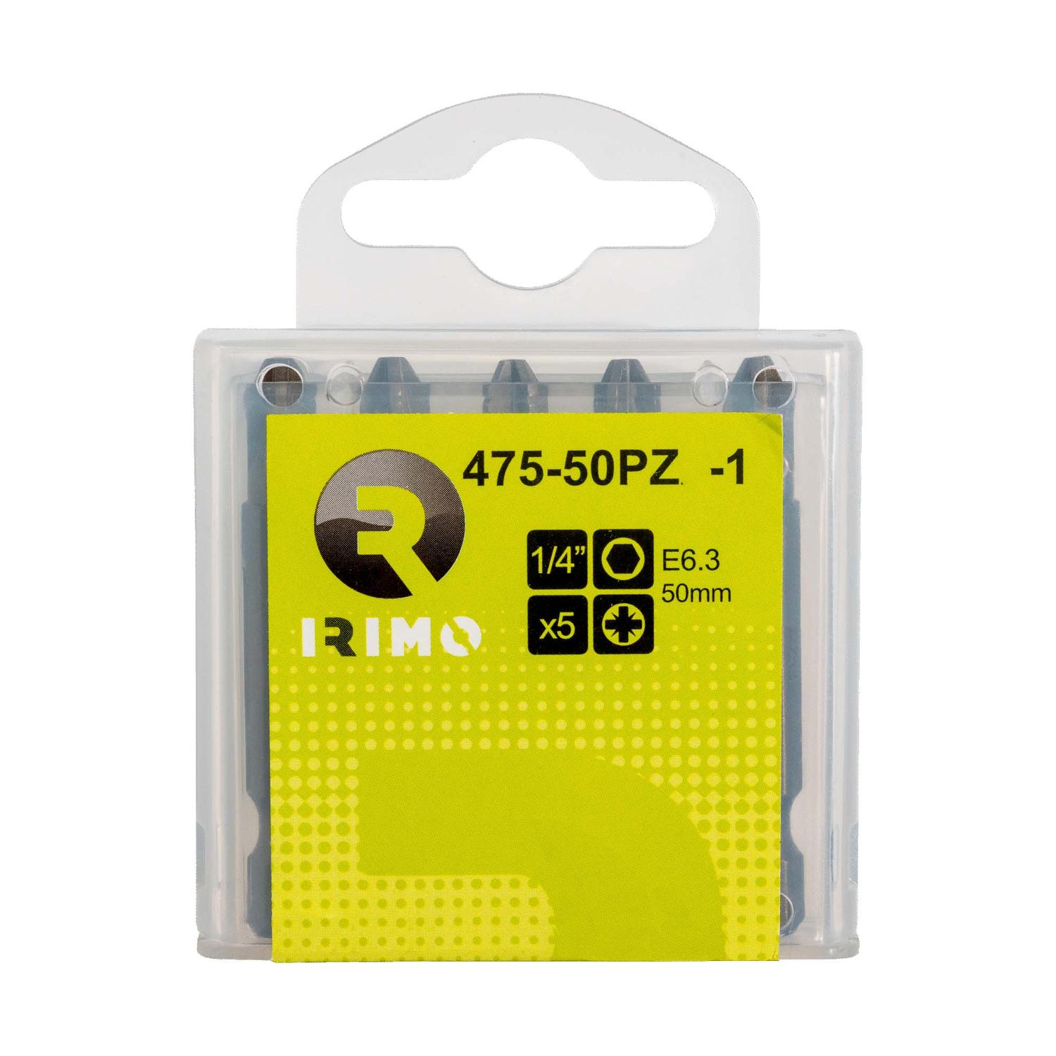 Puntas de Atornillar PZ3x50mm 5 Pzas - Irimo - Herram.cl