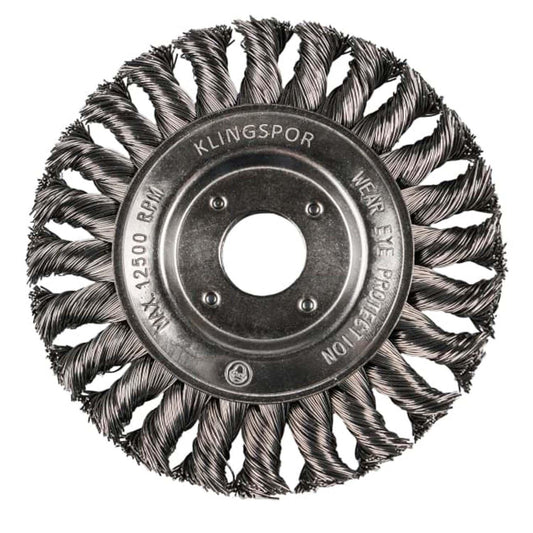 Grata Circular Trenzada BR600Z 115x14mm / M14 - Klingspor - Herram.cl