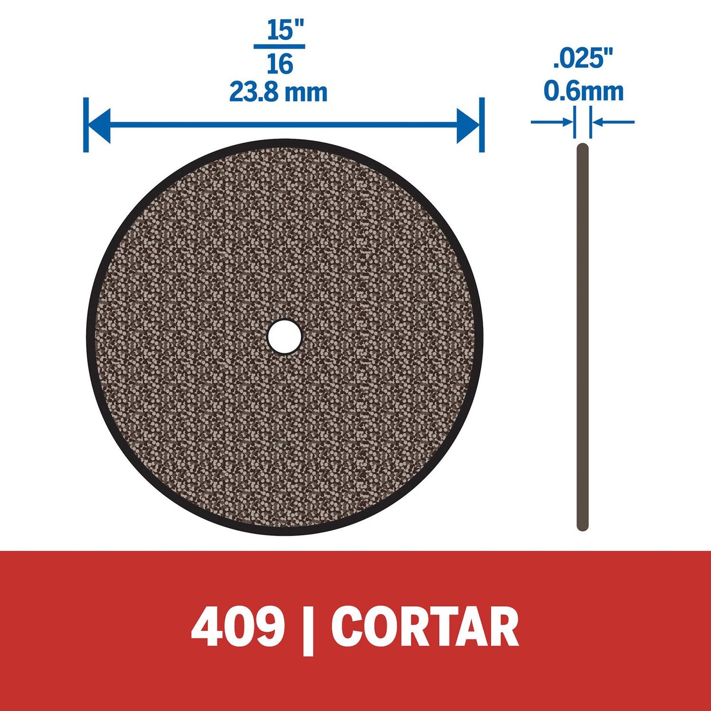 36 Discos de Corte 23,8 x 0,6mm (409) - Dremel - Herram.cl