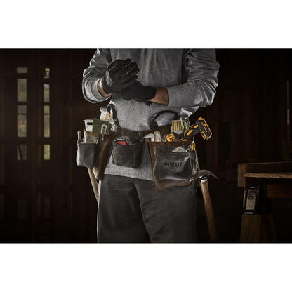 Cinturón portaherramientas de cuero 11 bolsillos - DeWALT - Herram.cl