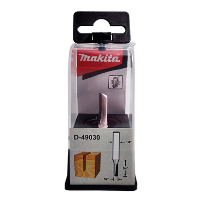 Fresa Recta 1 Filo 1/4''x3/4''x2'' Toma 1/4'' - Makita - Herram.cl