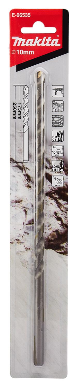 Broca Concreto Larga (Cilindrica) 10 X 250mm - Makita - Herram.cl