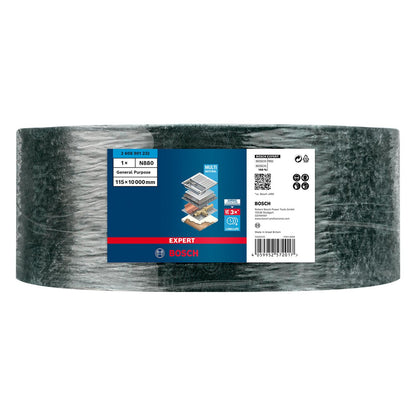 Rollo Vellón Expert N880 Metal 115mmx10m Muy Fino - Bosch - Herram.cl
