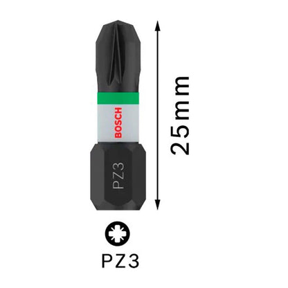 Puntas PRO Impact PZ3x25mm 2 Pzas - Bosch - Herram.cl