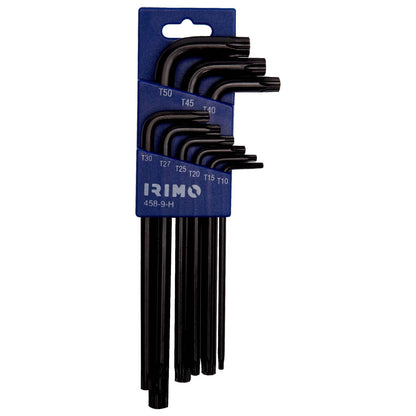 Juego de llaves Allen pavonadas Torx, 9 Pzas - Irimo - Herram.cl