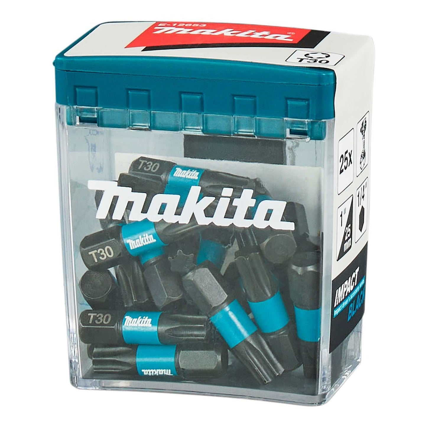 Puntas Impact Black T30 - 25mm 25 Pzas - Makita - Herram.cl