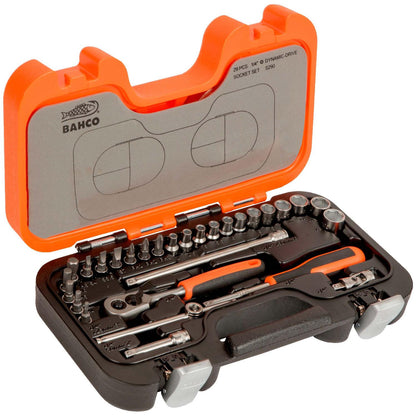 Juego de dados + Chicharra 1/4'' 29 Pzas - Bahco - Herram.cl